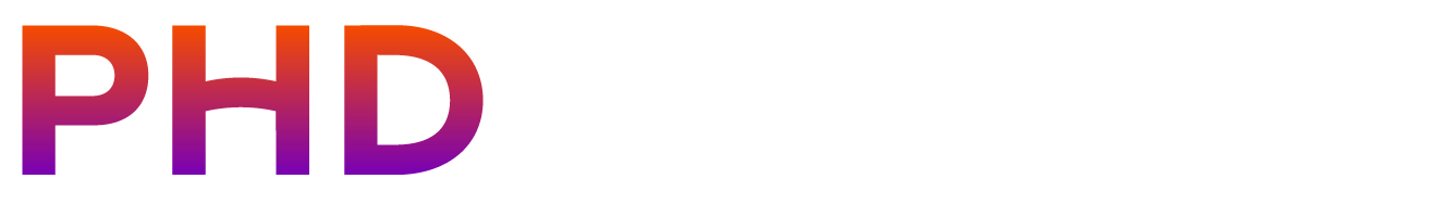 PHD em Eventos - Marcelo Flores - Logo negativa